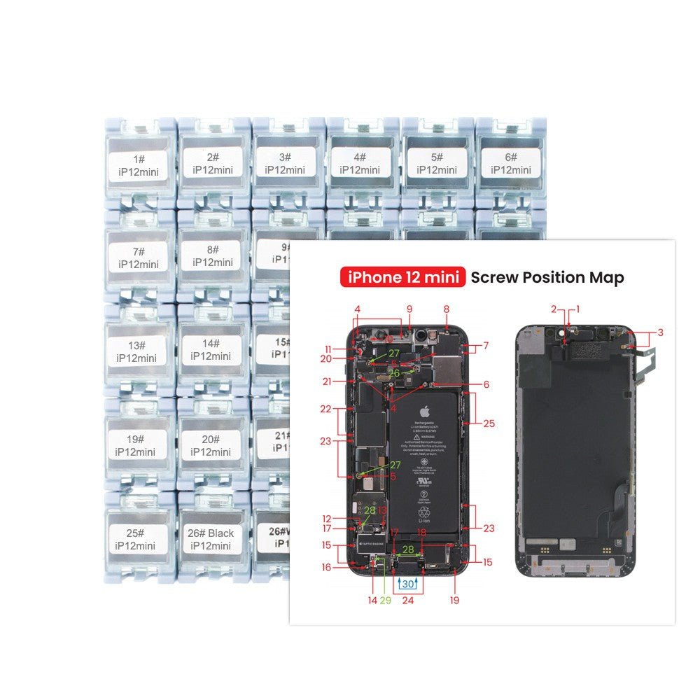 Full Set Screws Replacement Part for iPhone 12 mini Full Set Screws Replacement Part for iPhone 12 mini
